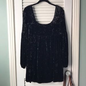 NWT**** Free People Velvet Babydoll Dress